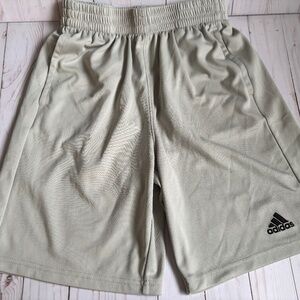 Adidas Youth Large 14/16 Athletic Shorts – Beige/Tan – Regular Fit